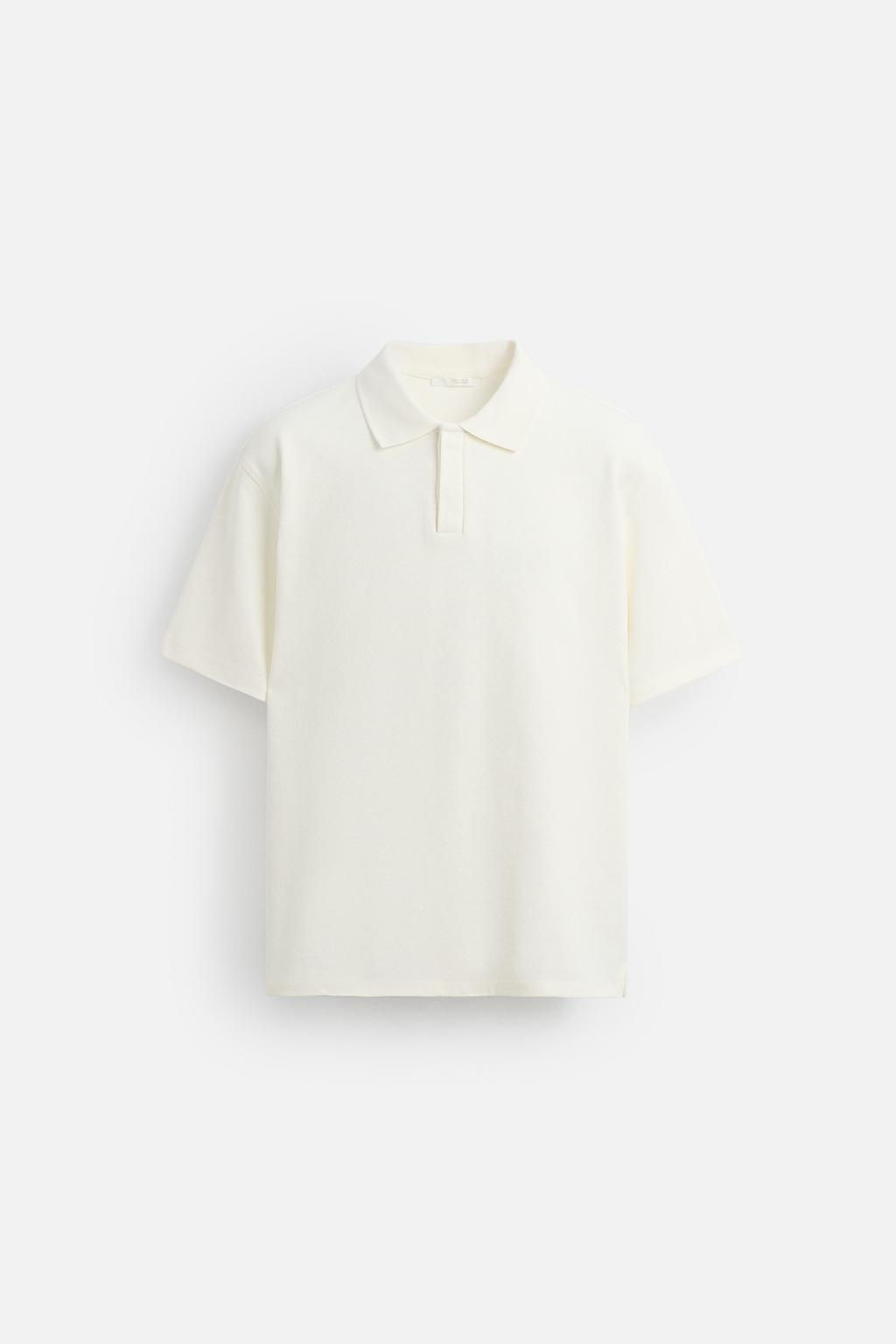 TEXTURED POLO SHIRT - Zara фото 7