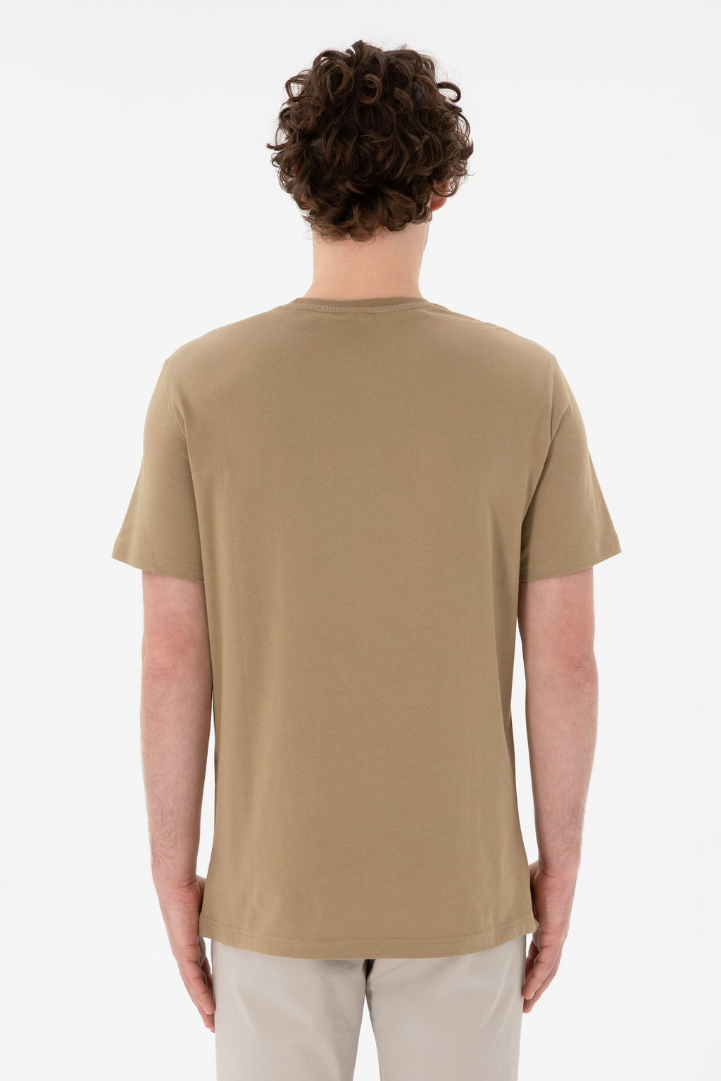 Erkek Regular Fit Bisiklet Yaka Gri Basic Ti__rt Sepette S_rpriz _ndirim - U.s. polo assn фото 6