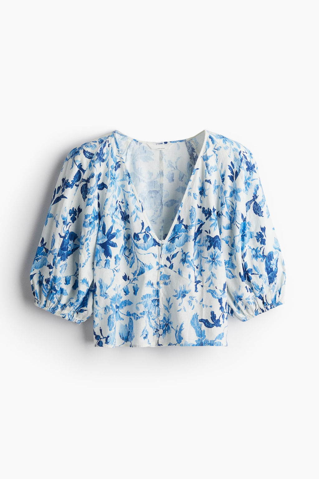 Blusa en mezcla de lino - H&m фото 5