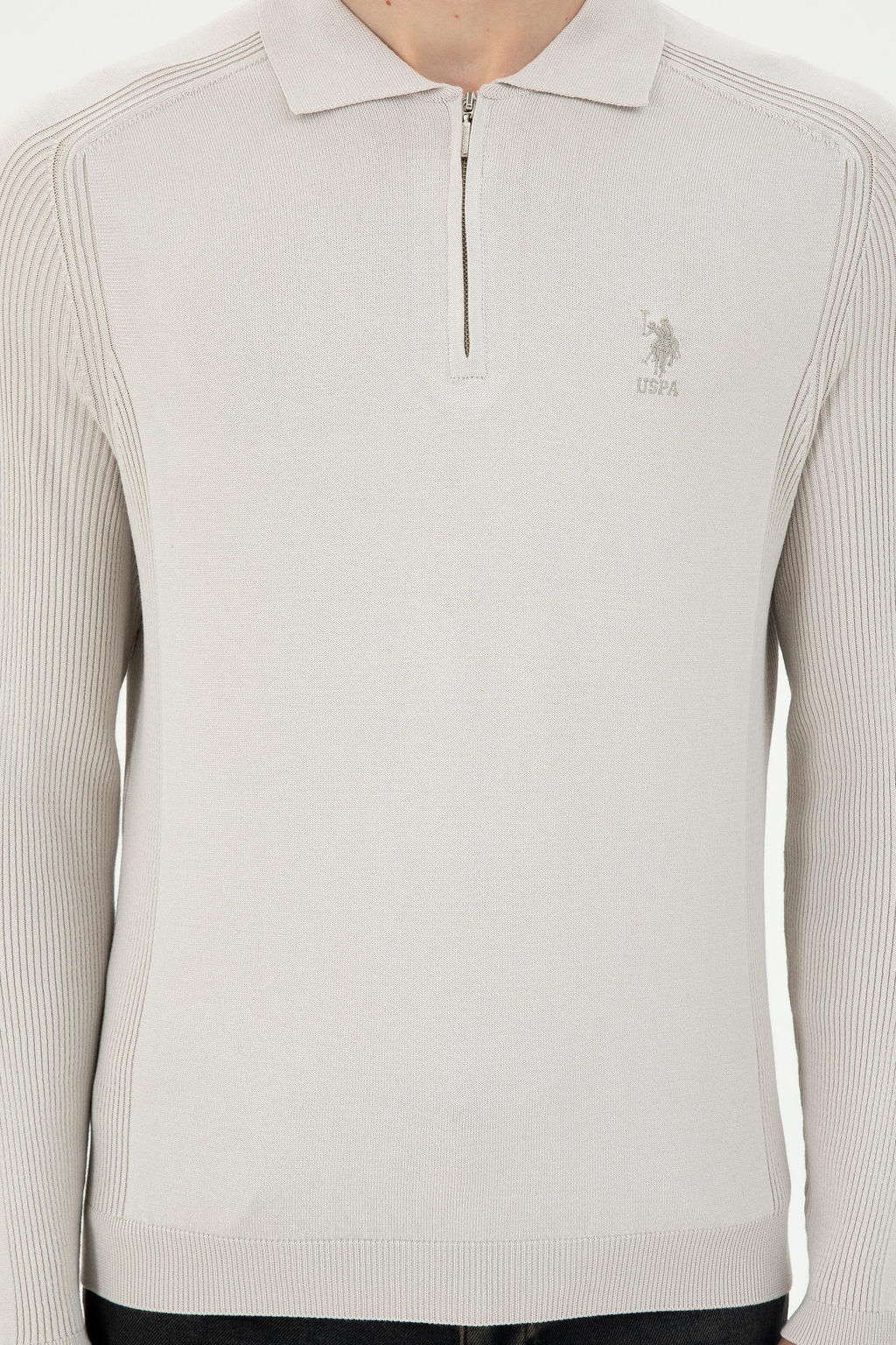Erkek Krem Kazak - U.s. polo assn фото 6
