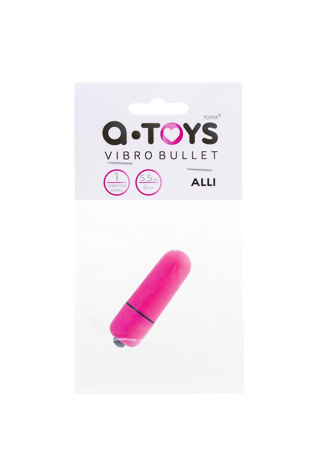 Вибропуля A-Toys by TOYFA Alli ABS пластик, розовый, 5,5 см, 1,7 см