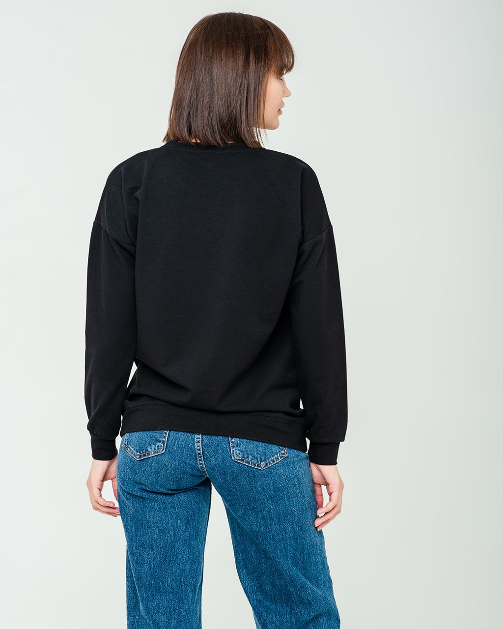 Удлинённый свитшот со вставкой ASTP015, джемпер, футер - Sahar art lab фото 3