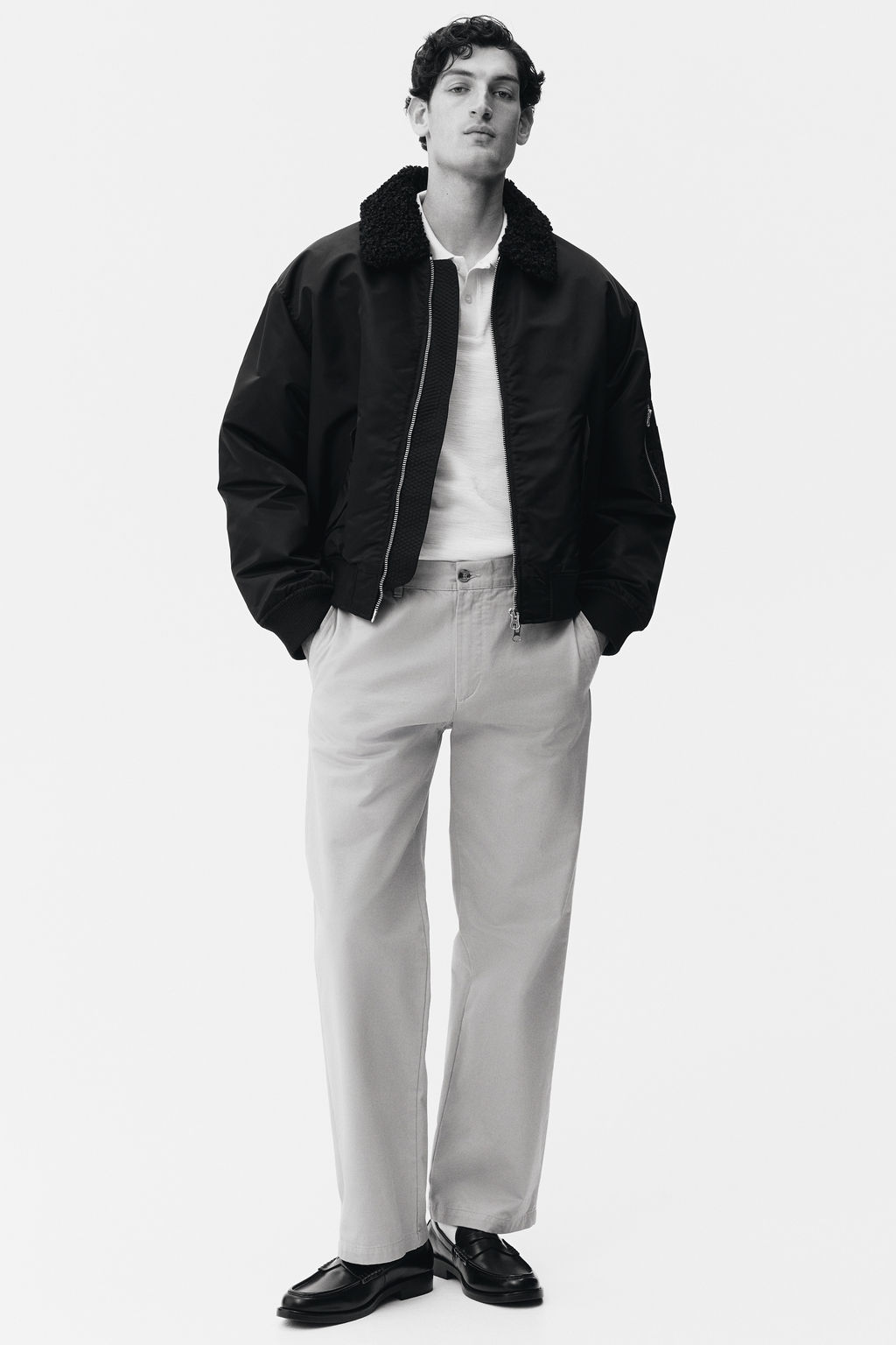 Polo en punto jacquard Slim Fit - H&m фото 8