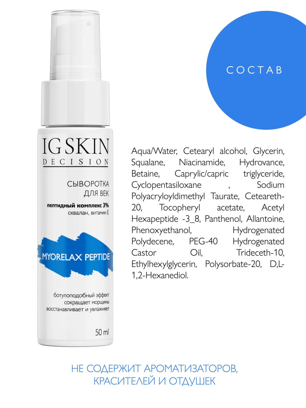 Сыворотка для век MYORELAX PEPTIDES - IG SKIN DECISION фото 10