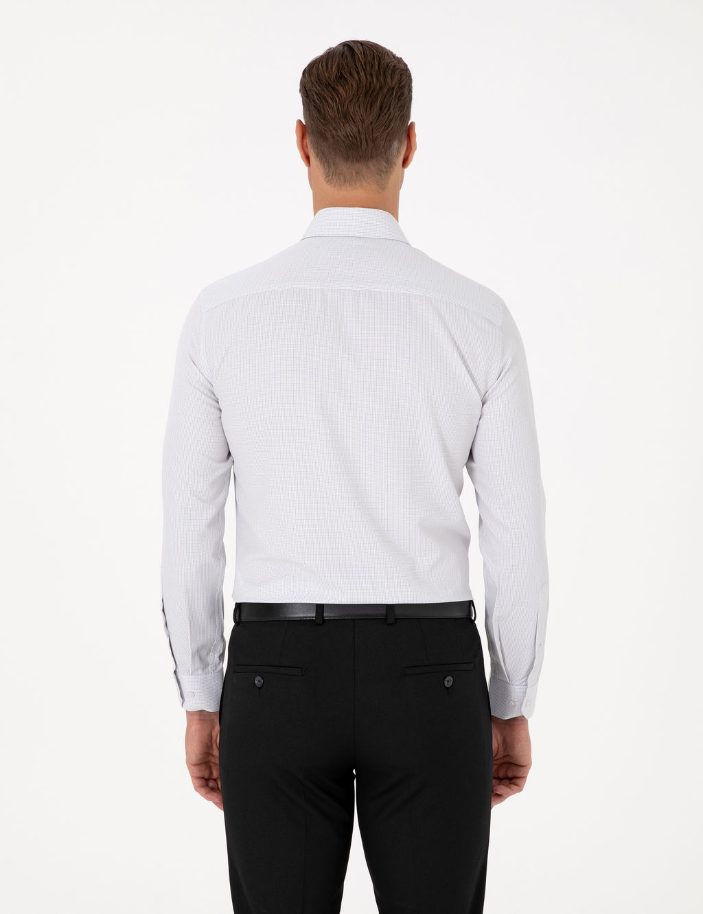 Koyu Haki Slim Fit Uzun Kollu G_mlek