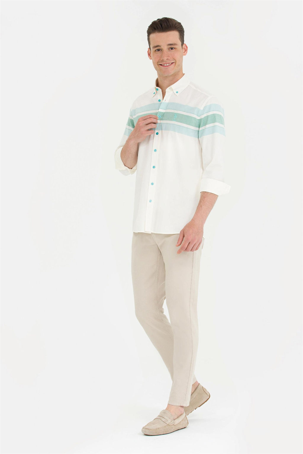 Мужские брюки из парусины с каменным узором Неожиданная скидка в корзине - U.s. polo assn фото 3