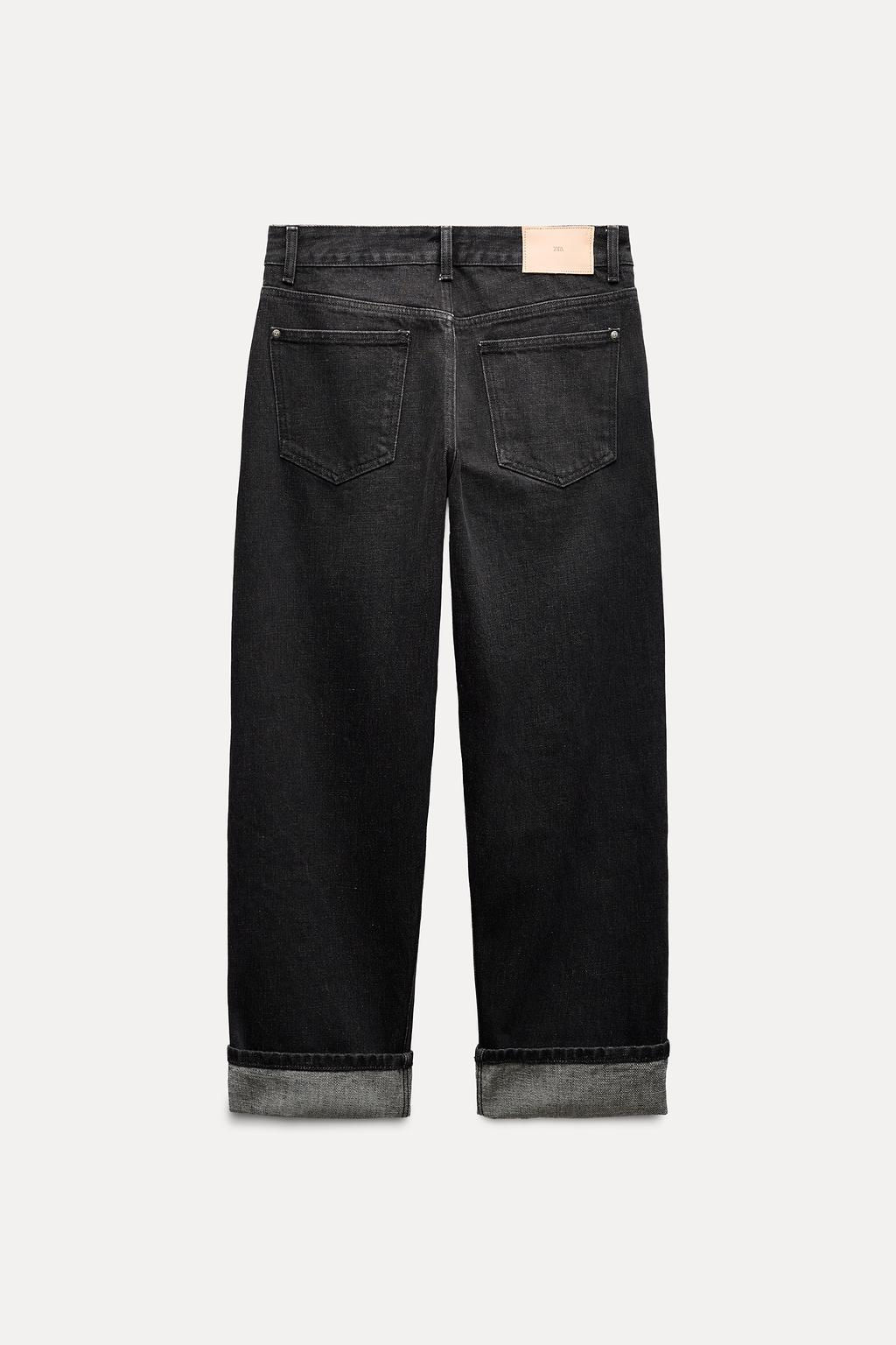 Z1975 SELVEDGE STRAIGHT-LEG MID-WAIST JEANS - Zara фото 7