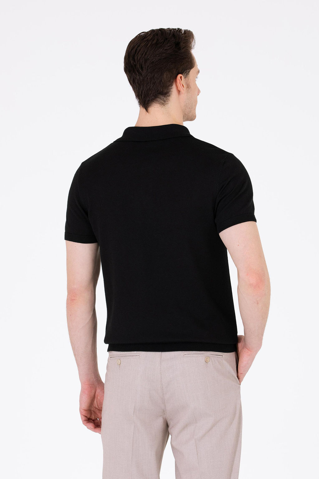 Мужской черный вязаный свитер - U.s. polo assn фото 5