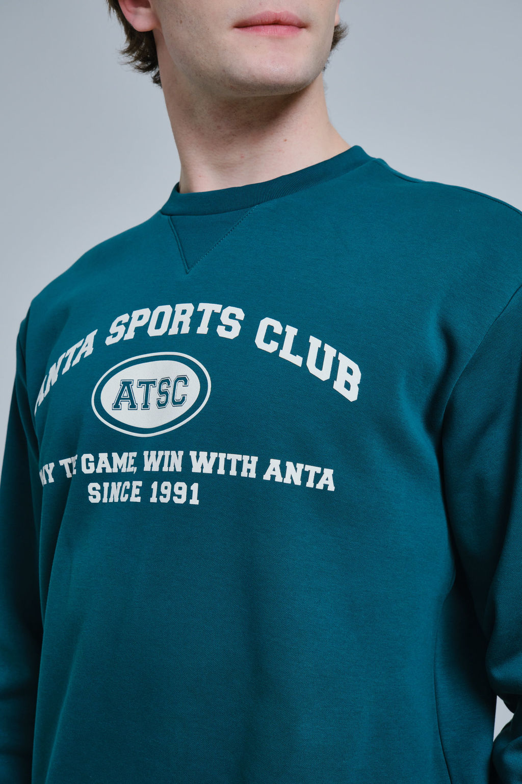 Свитшот с флисом Зелёный - Anta фото 4