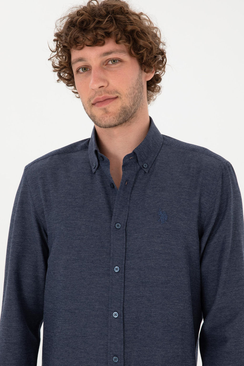 Erkek _ndigo Uzun Kollu Basic G_mlek Sepette S_rpriz _ndirim - U.s. polo assn фото 2