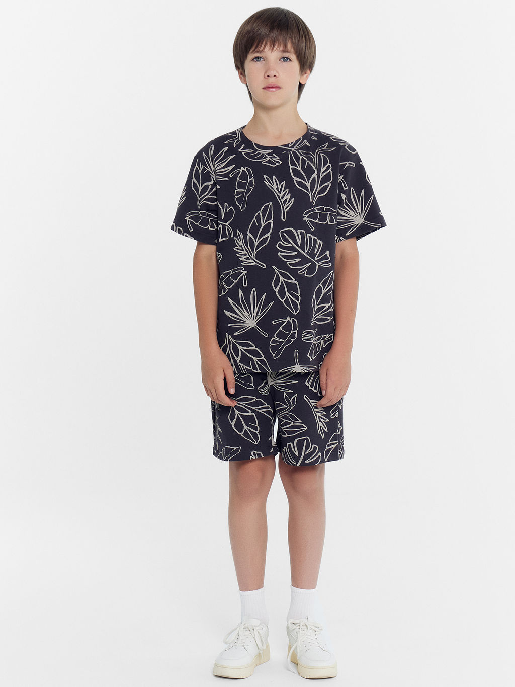 Футболка для мальчиков темно-синяя с пальмами - Mark formelle фото 3