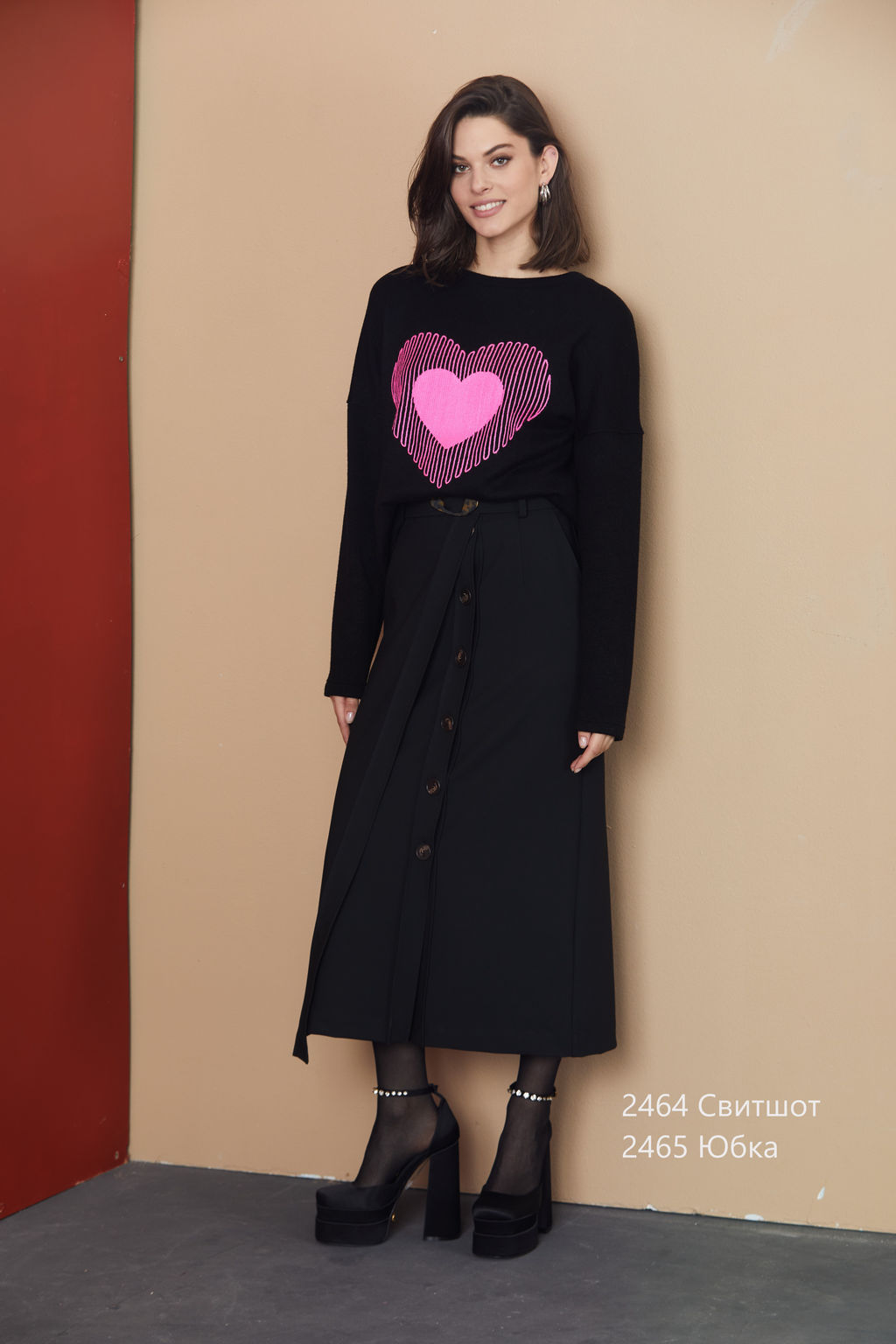 2464 Свитшот - Niv niv  fashion фото 3