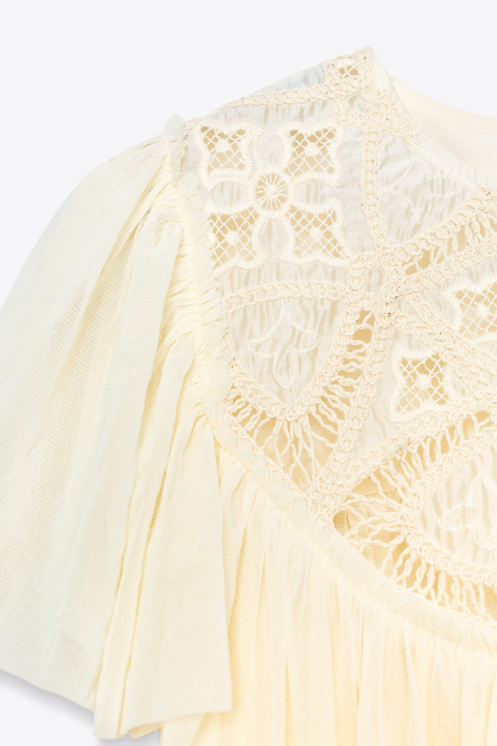 EMBROIDERED FLUID TOP - Zara фото 9
