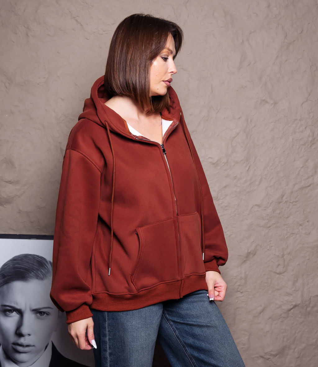 Толстовка #КТ900 (1), терракотовый