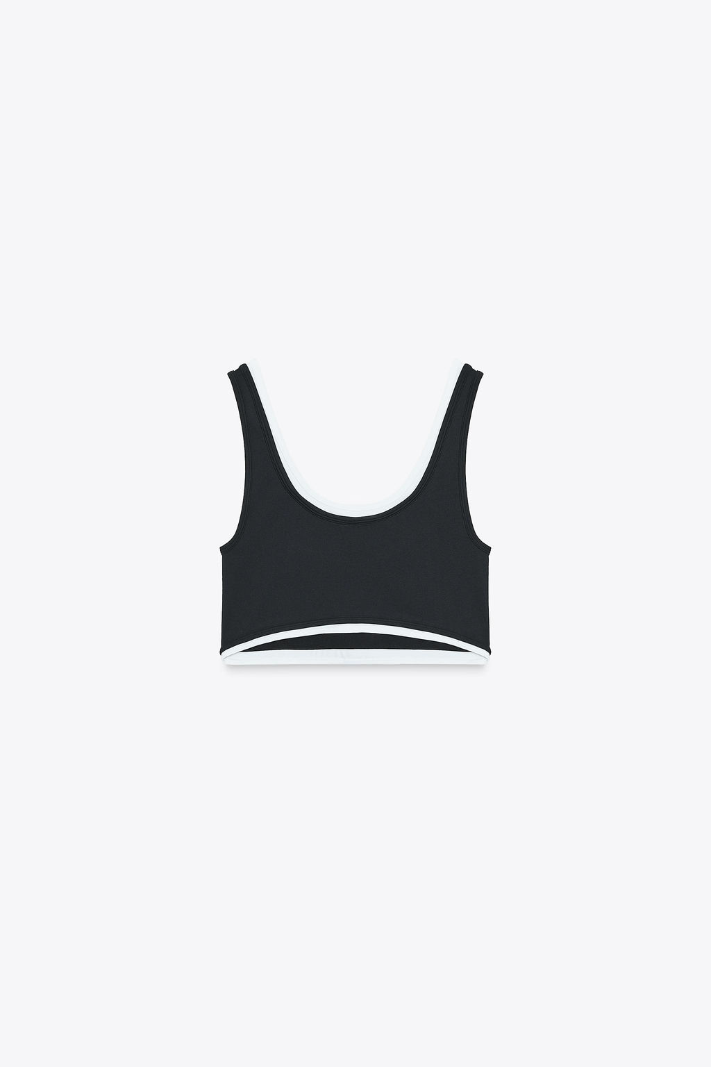 SPORTY DOUBLE EFFECT CROP TOP - Zara фото 7