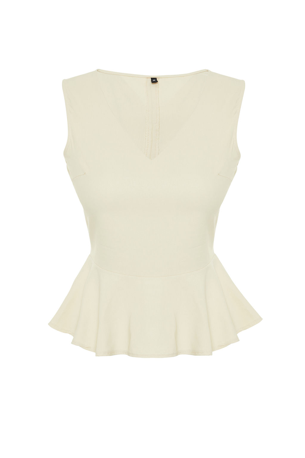 Siyah V Yaka Volanl? Dokuma Bluz TWOSS19XB0065 - Trendyolmilla фото 15