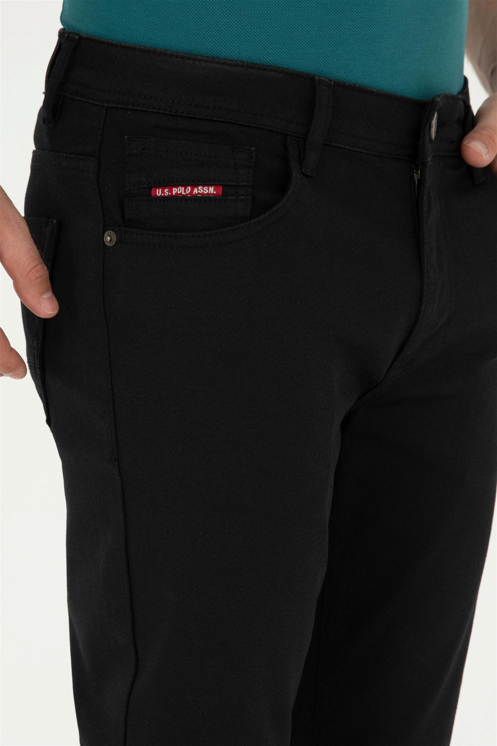 U. S. Polo Assn / Мужские черные джинсовые брюки - U.s. polo assn фото 6