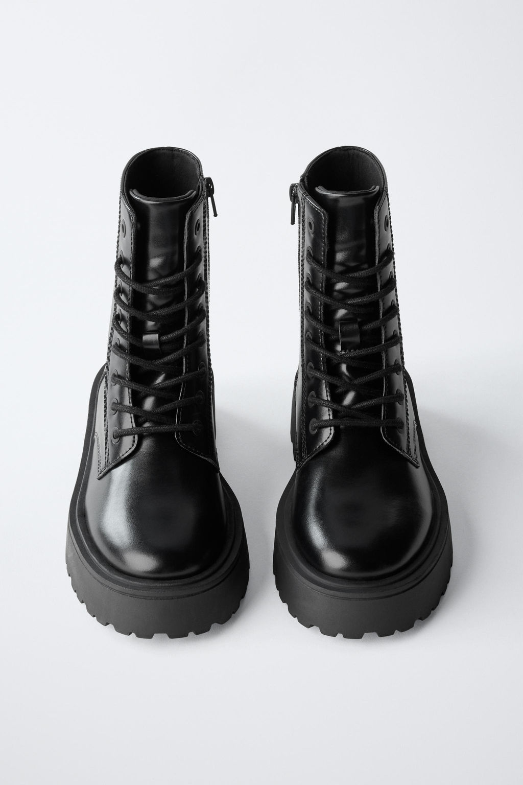 LACE-UP ANKLE BOOTS - Zara фото 4