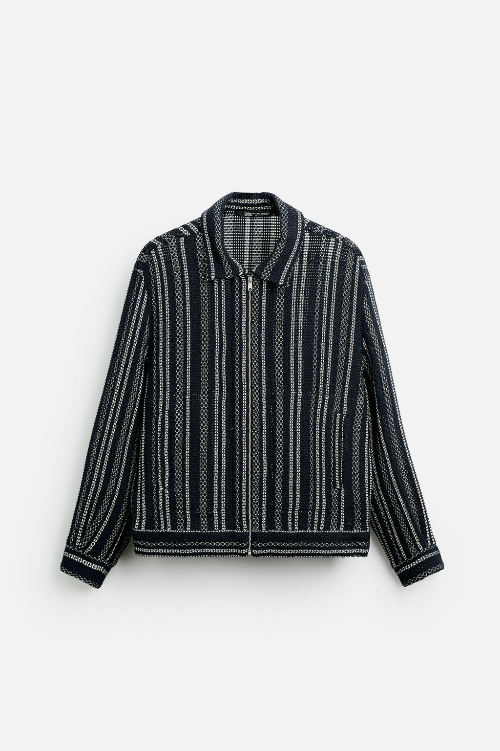 TEXTURED OPENWORK JACKET - Zara фото 6