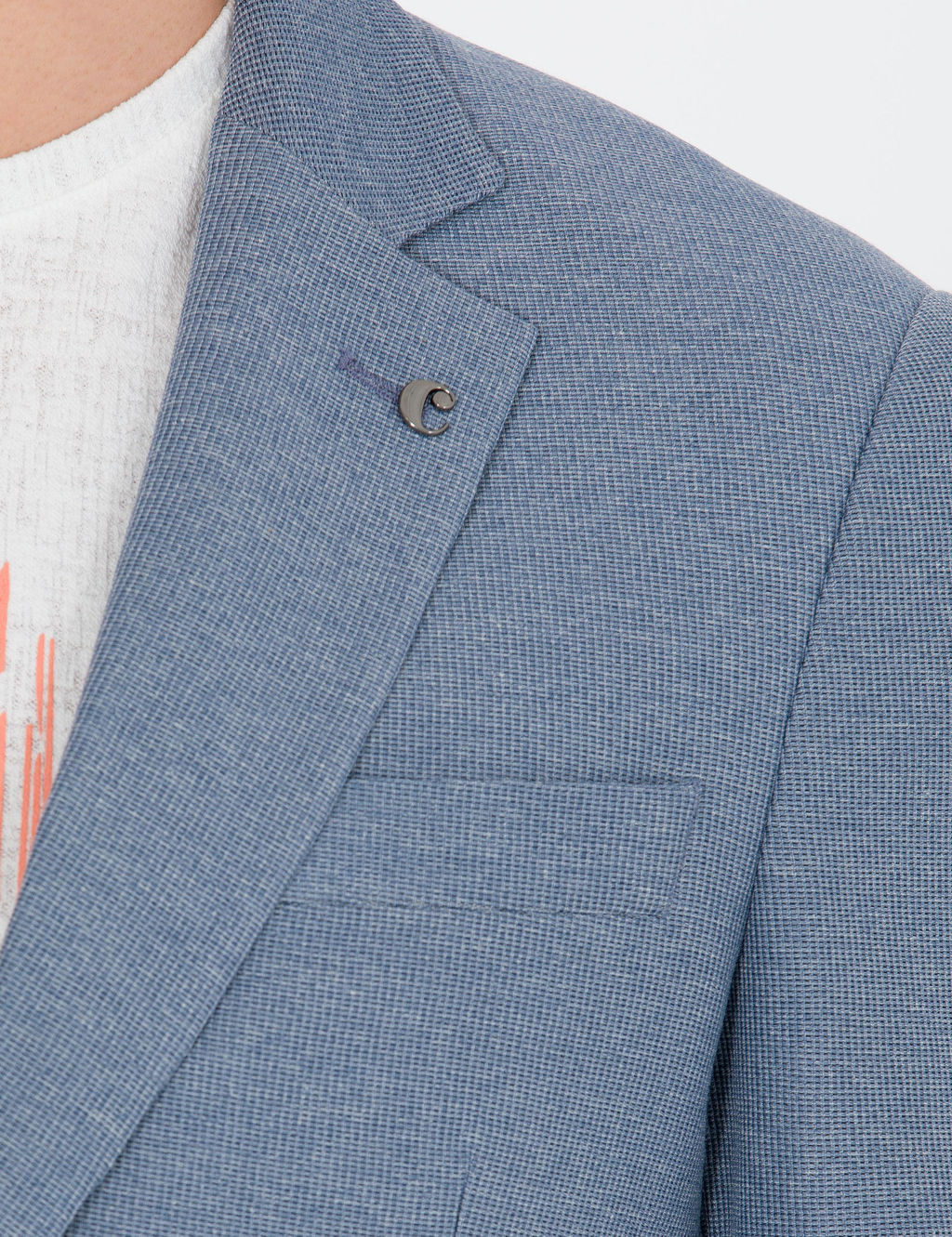 Синяя зауженная куртка - Cacharel фото 7