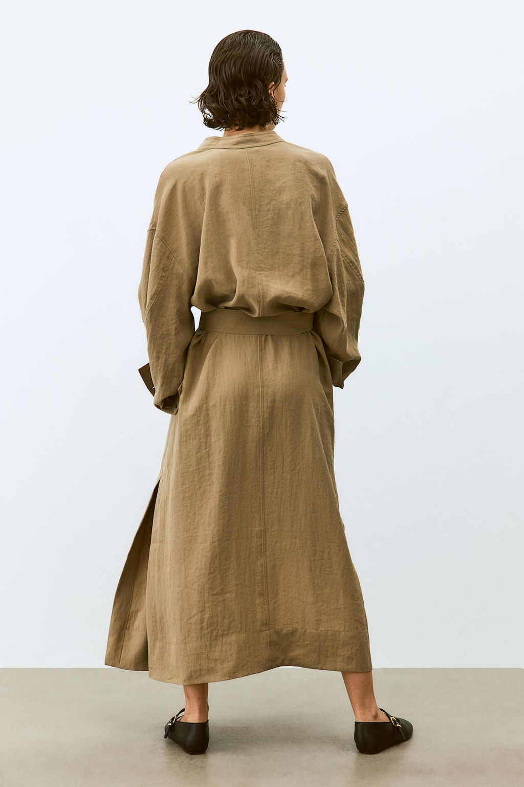 Vestido cargo con cinturon de anudar - H&m фото 5