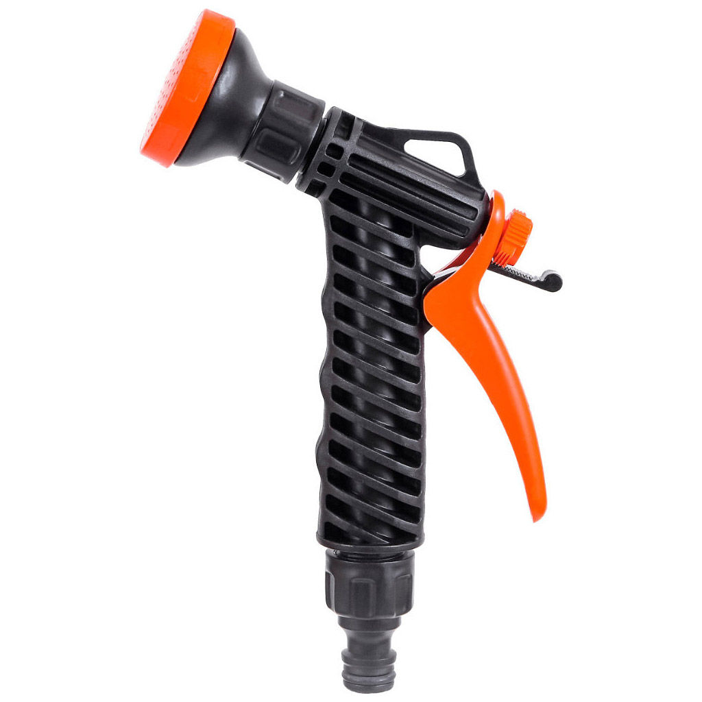 Душ-пистолет поливочный с универсальным штуцером для подключения шланга под коннектор, требуемое давление в системе: 1-2 атм, пластик (Россия)