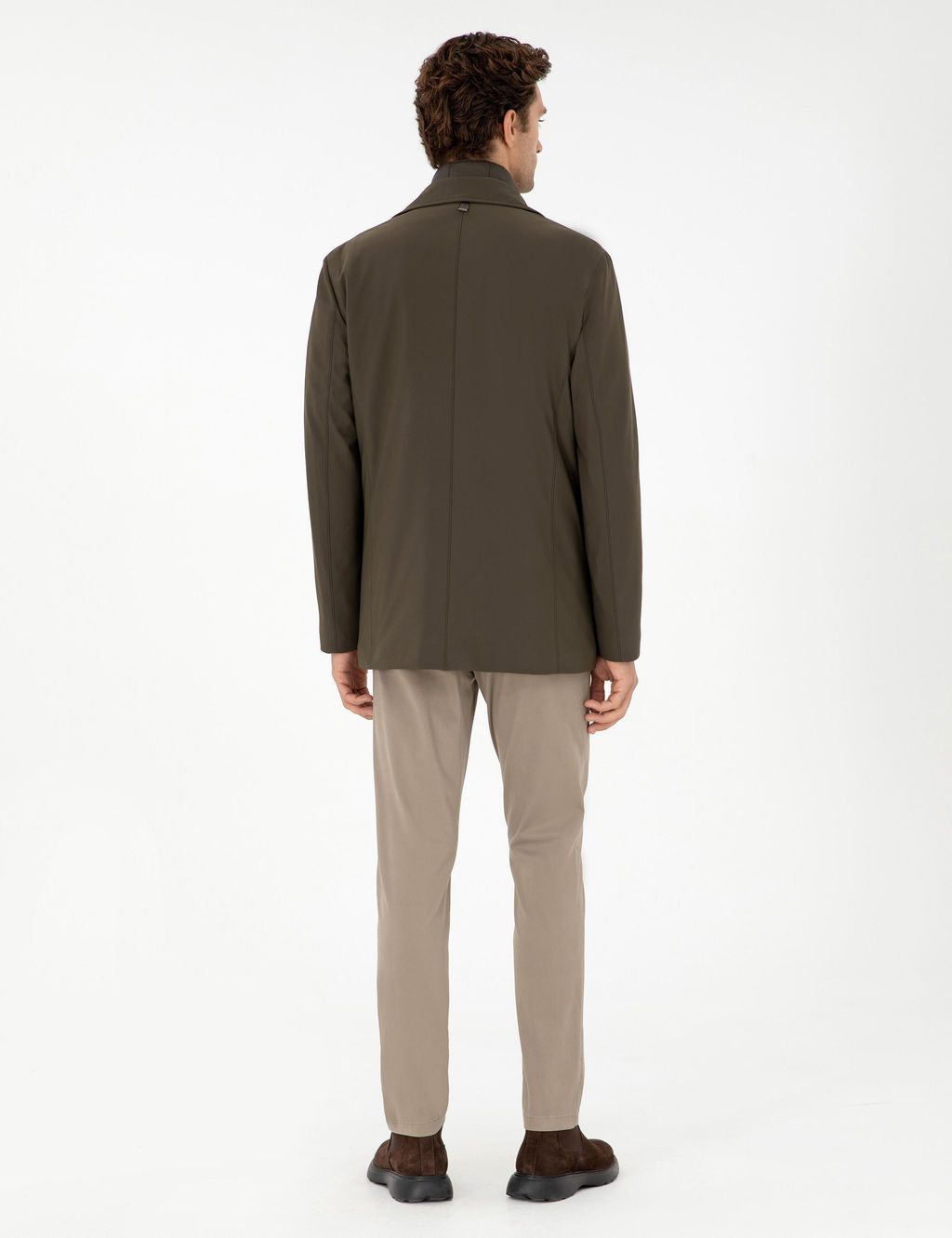 Норковые брюки узкого кроя из парусины - Cacharel фото 4