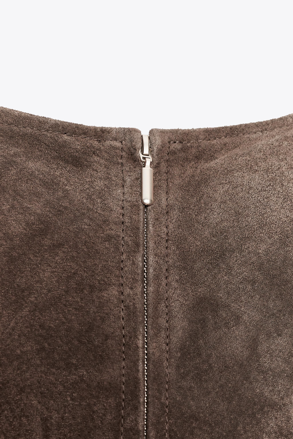 100% LEATHER MIDI DRESS - Zara фото 8