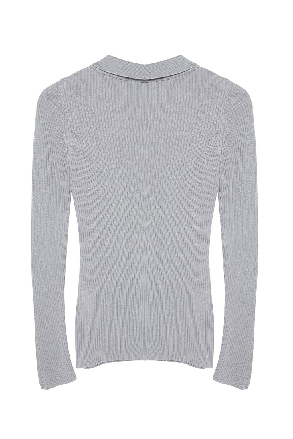 Gri Dugme Detayl? Ince Triko Kazak TWOAW25KZ00083 - Trendyolmilla фото 7