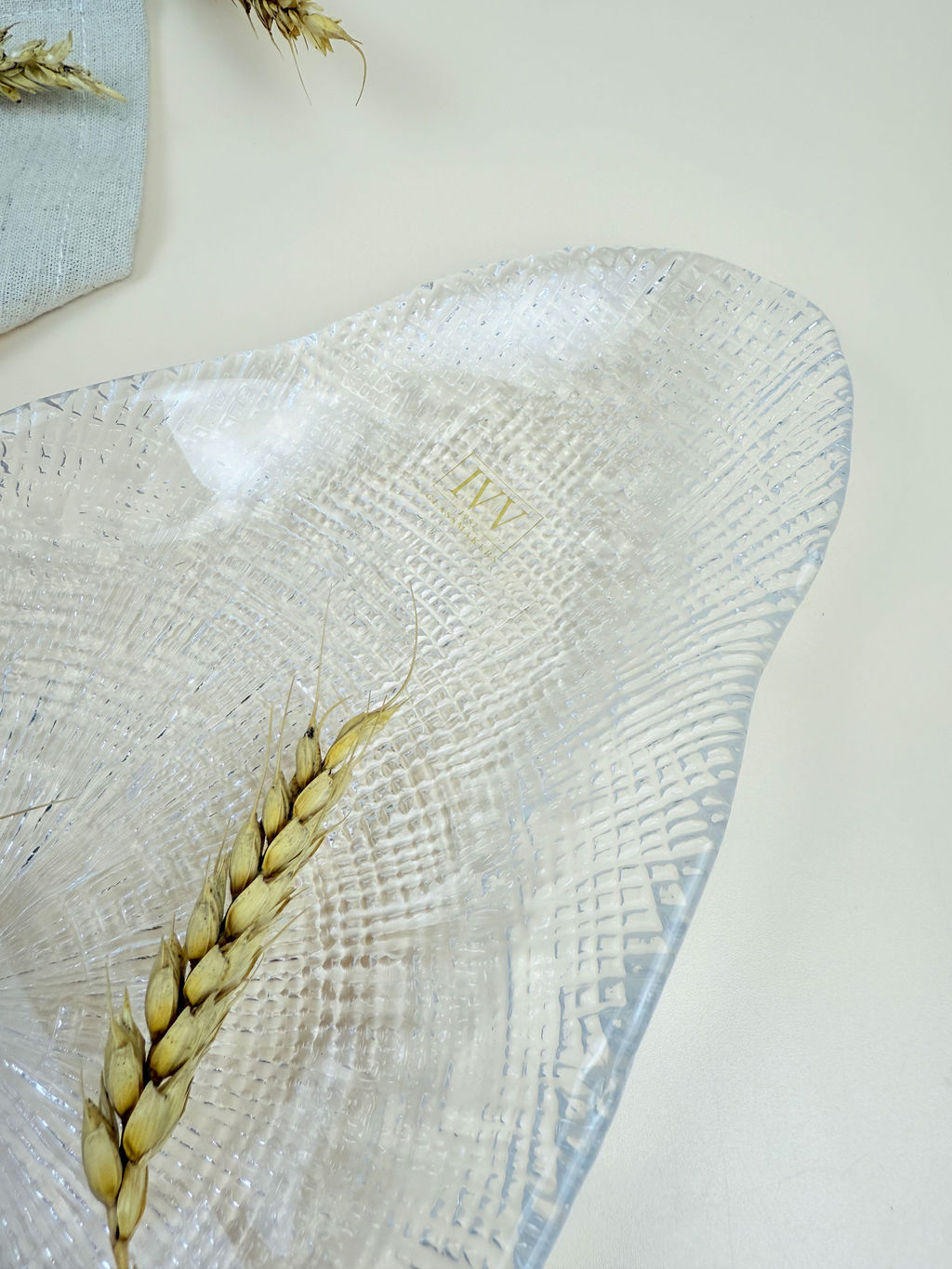 Блюдо овальное 42*16 см прозрачное IVV ( реплика) OLS-8239.1