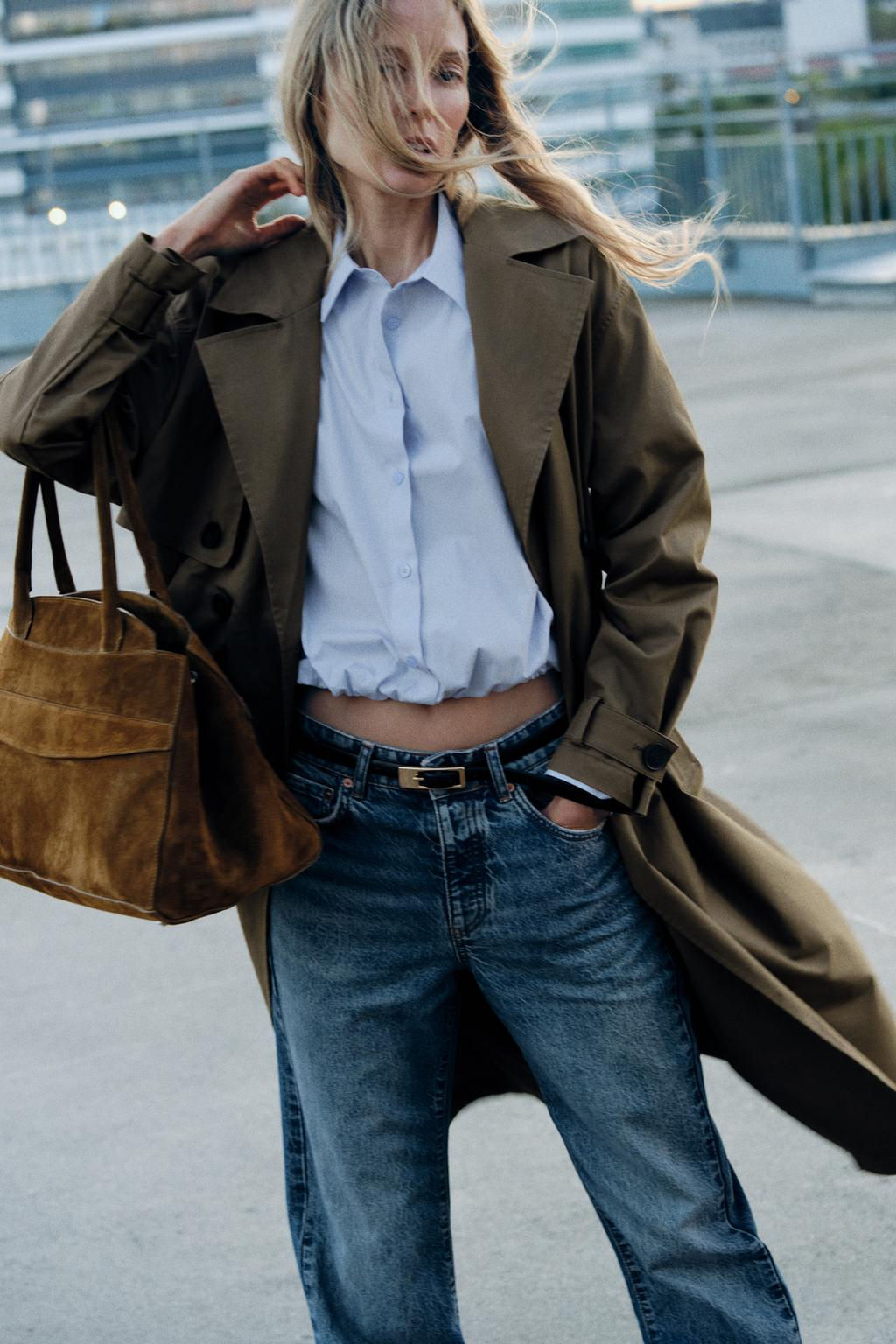 LONG TRENCH COAT WITH BELT - Zara фото 11