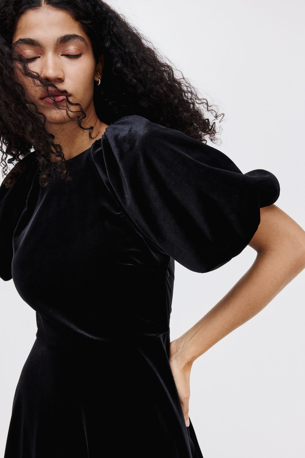 Vestido con mangas globo - H&m фото 4
