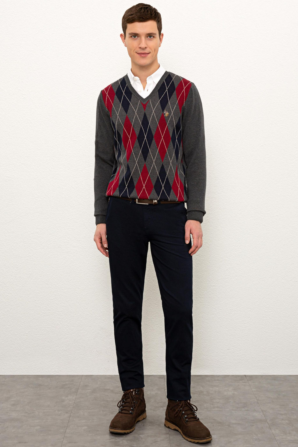 Erkek Antrasit Melanj Kazak