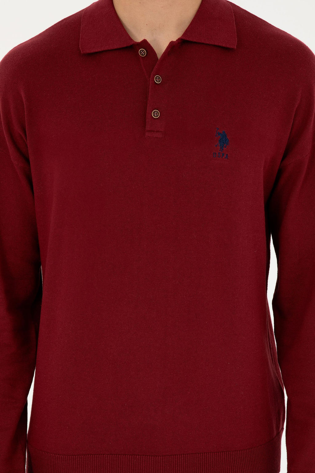 Erkek Bordo Basic Kazak