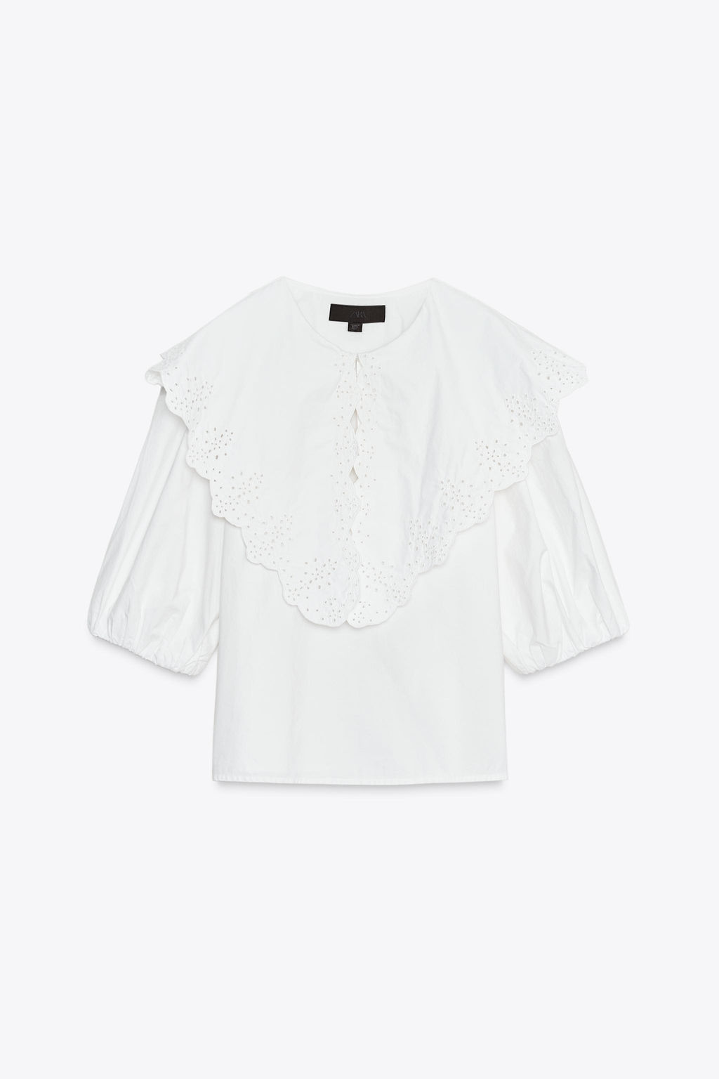 POPLIN SHIRT WITH PETER PAN COLLAR - Zara фото 12