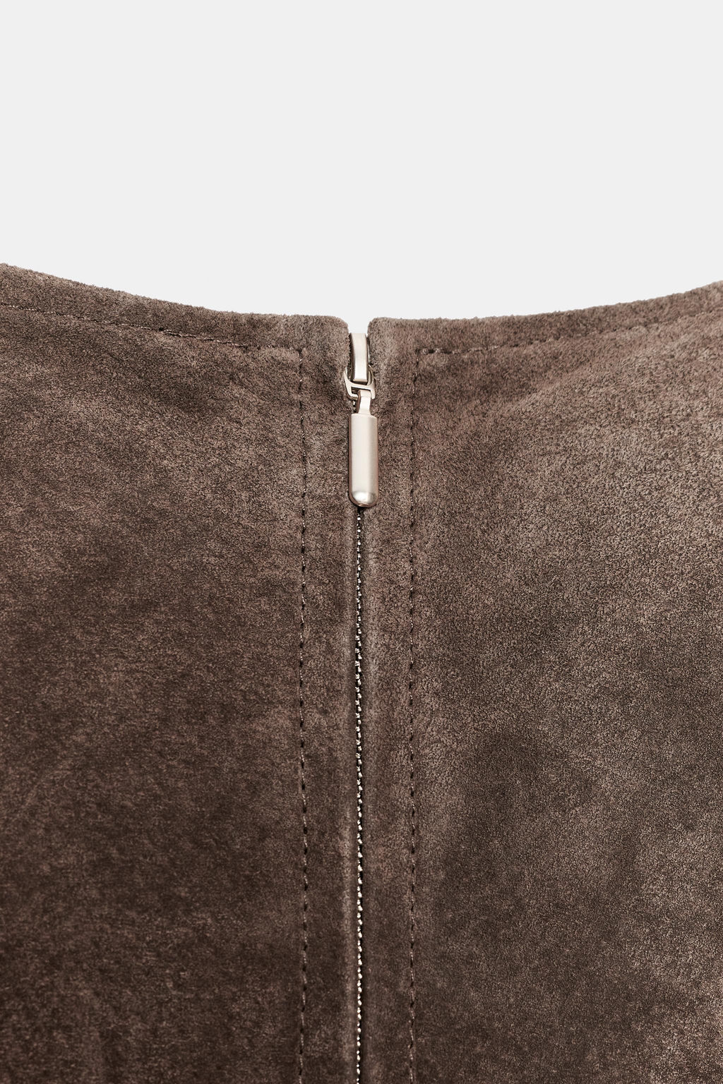 100% LEATHER MIDI DRESS - Zara фото 12
