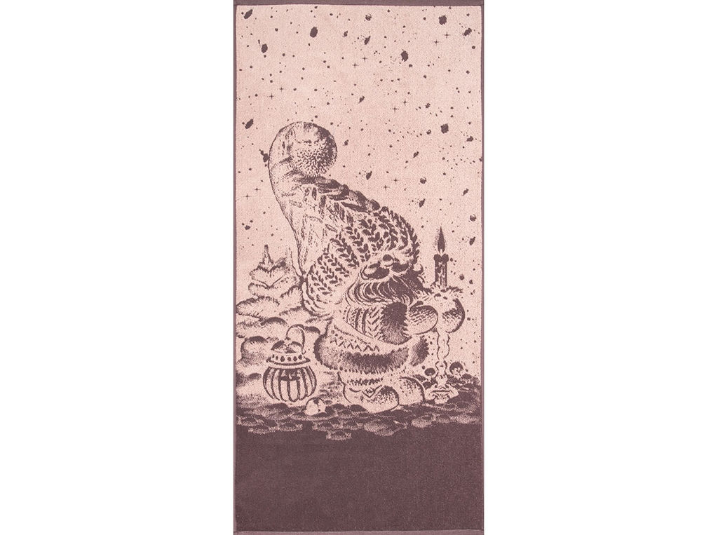 6сПолотенце махровое 102.411ж1 Рождественской ночью(т.с.мальв1) 67х150см