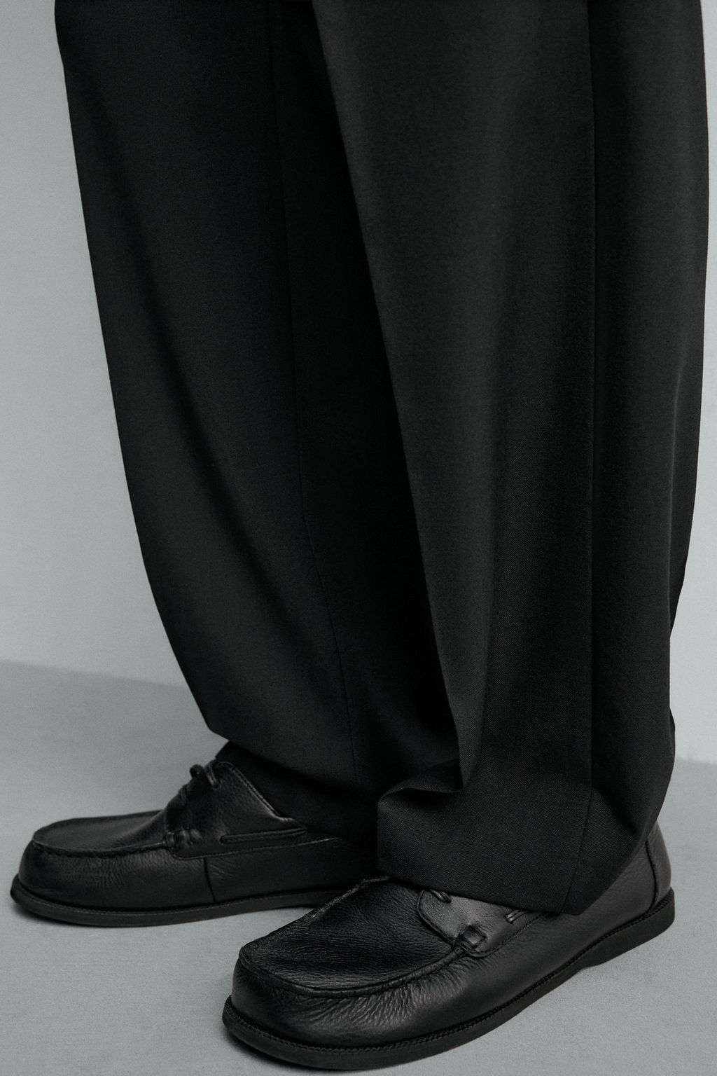 ZAPATO N?UTICO PIEL LIMITED EDITION / Negro - Zara фото 3