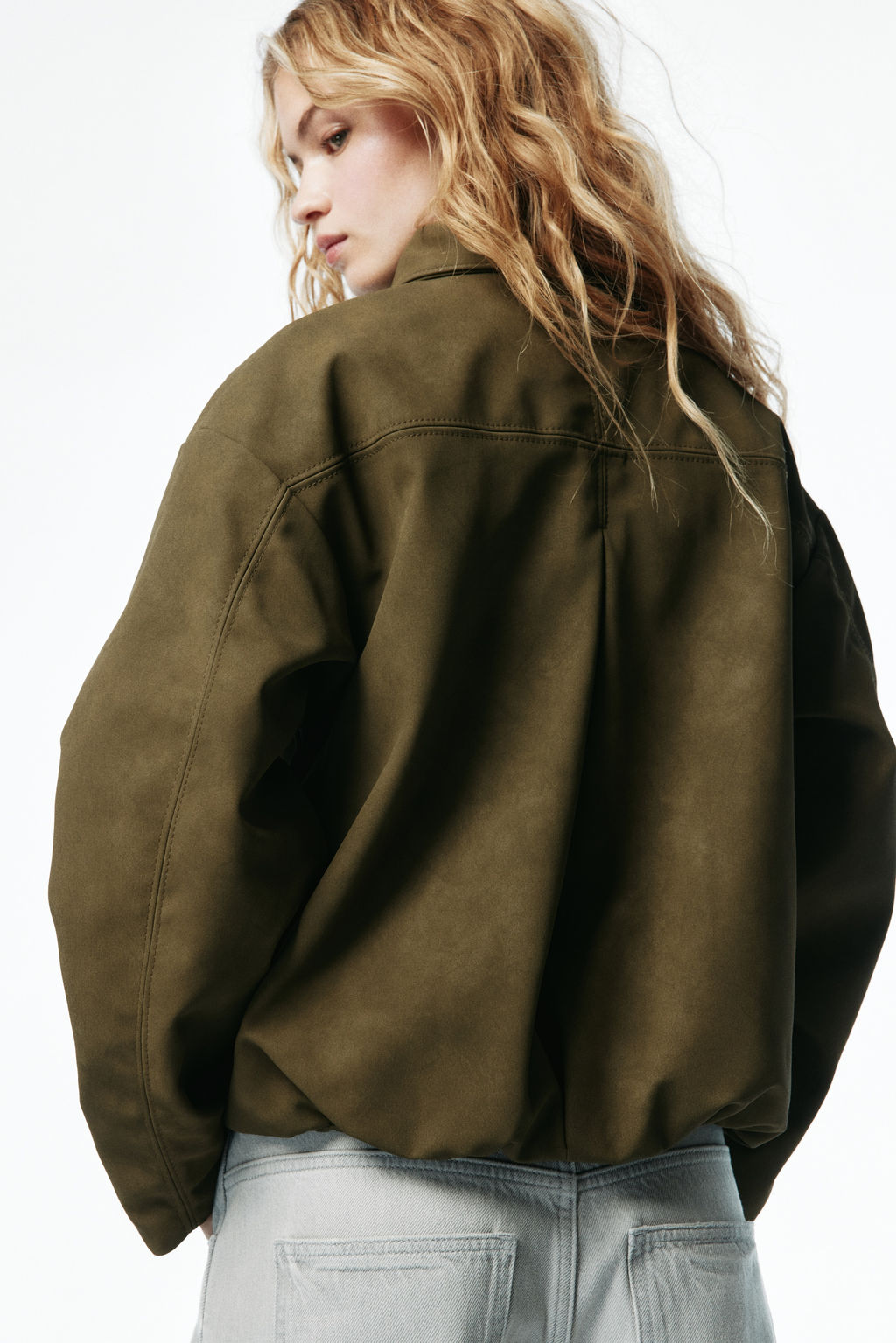 Cazadora bomber con cuello - H&m фото 9