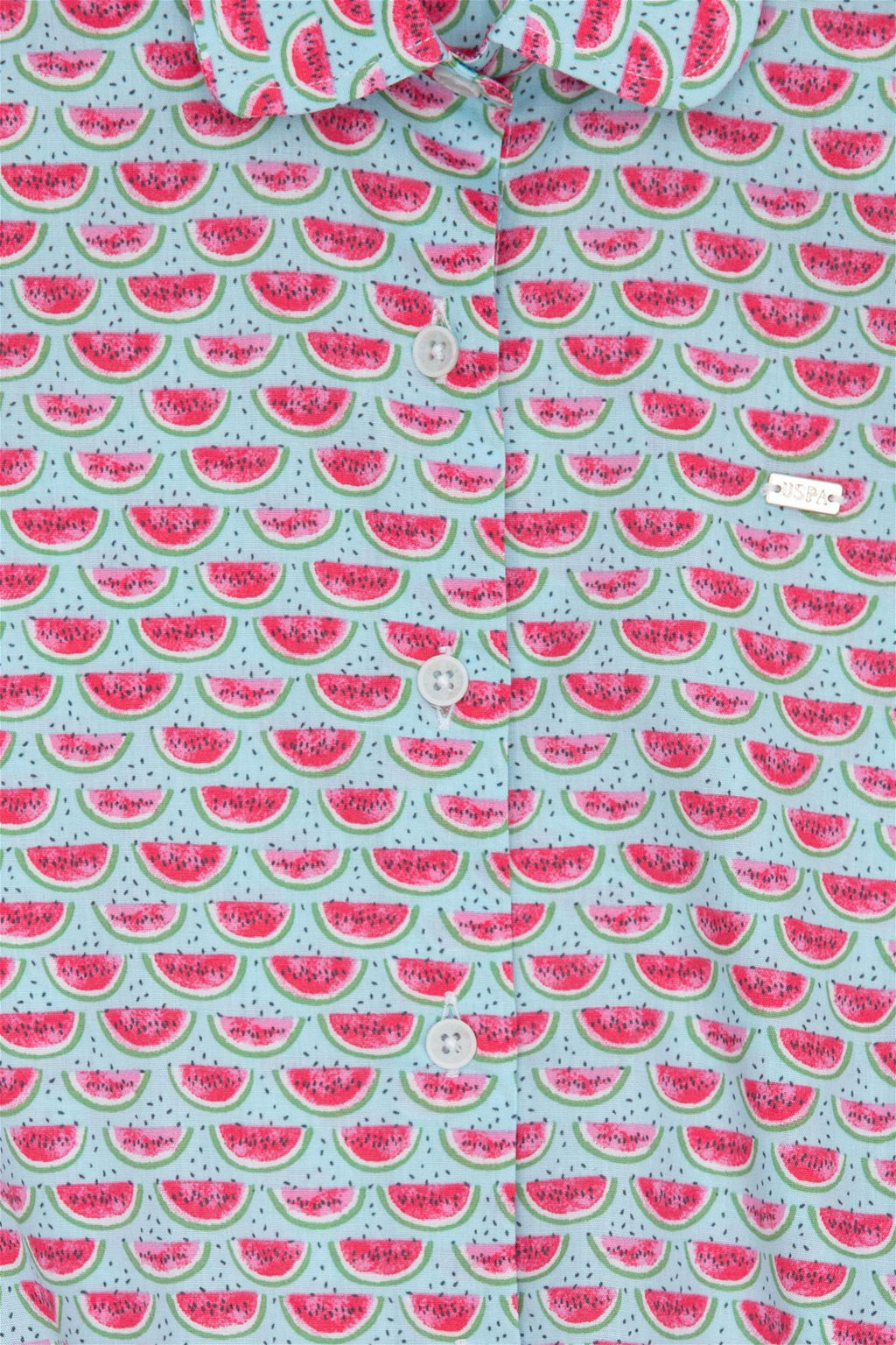 Синяя рубашка с длинным рукавом для девочки Неожиданная скидка в корзине - U.s. polo assn фото 3