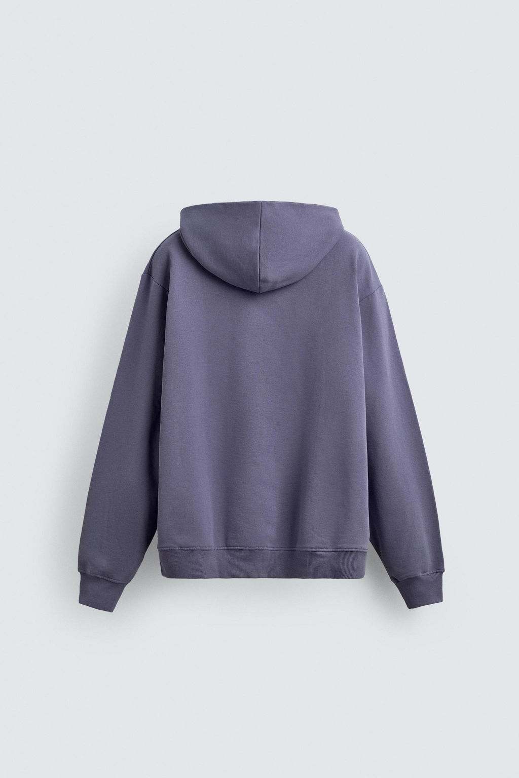 SUDADERA CAPUCHA B?SICA / Gris Claro - Zara фото 16