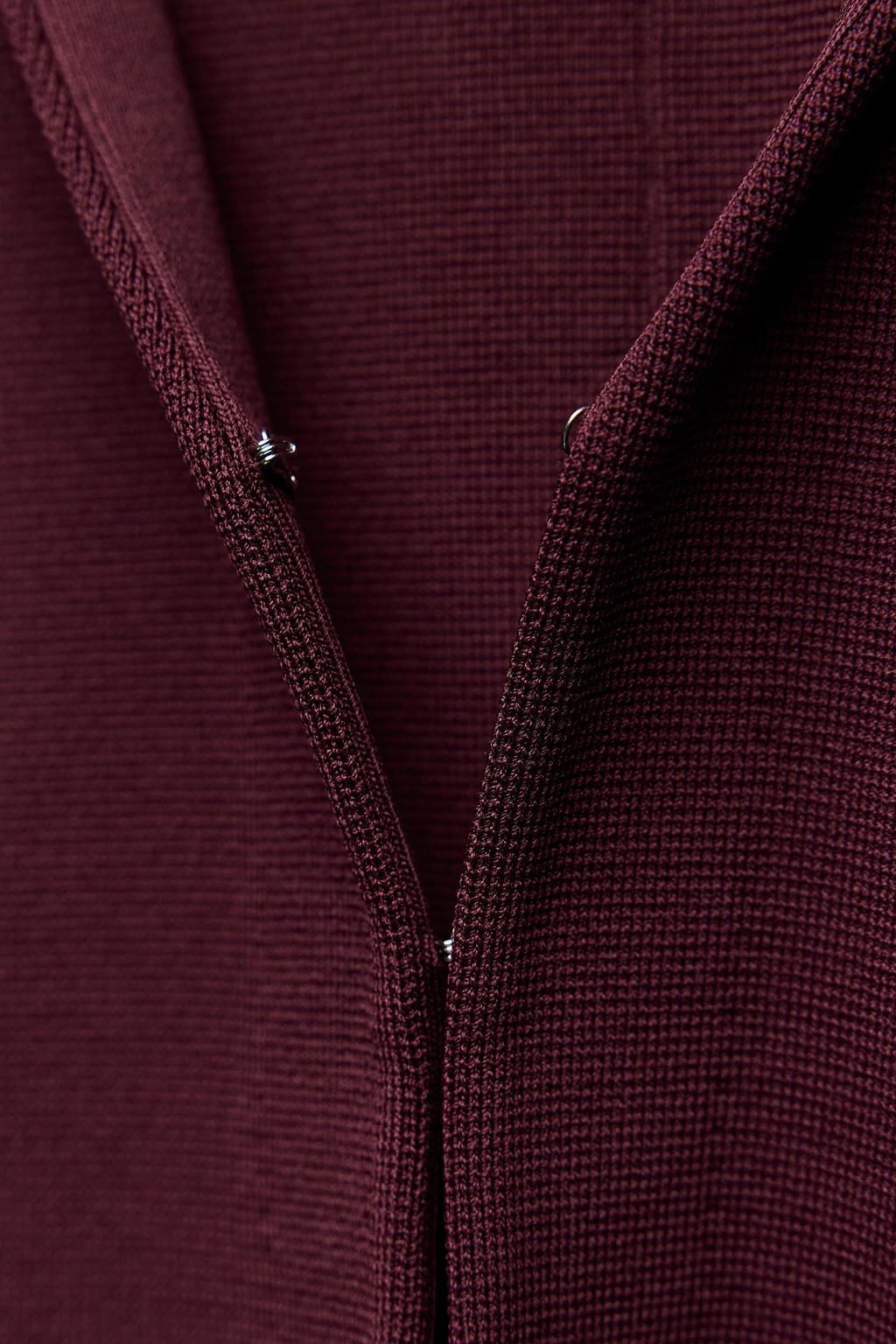 PLAIN KNIT FITTED CARDIGAN - Zara фото 7
