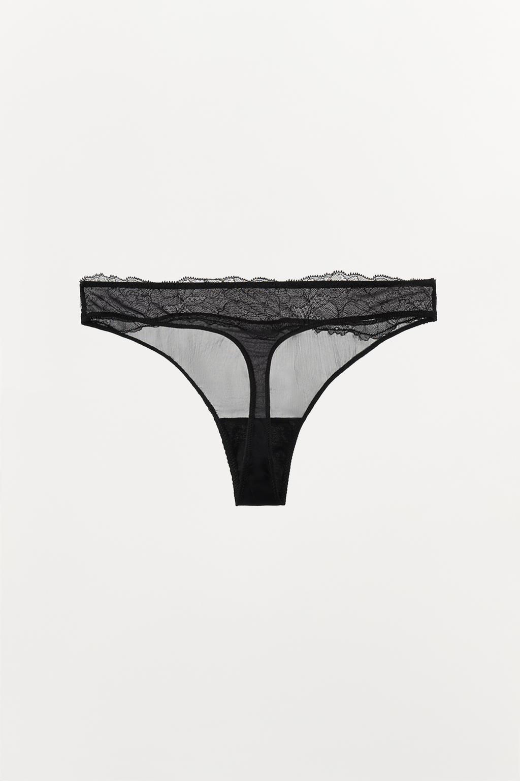 VISCOSE LACE THONG - Zara фото 6