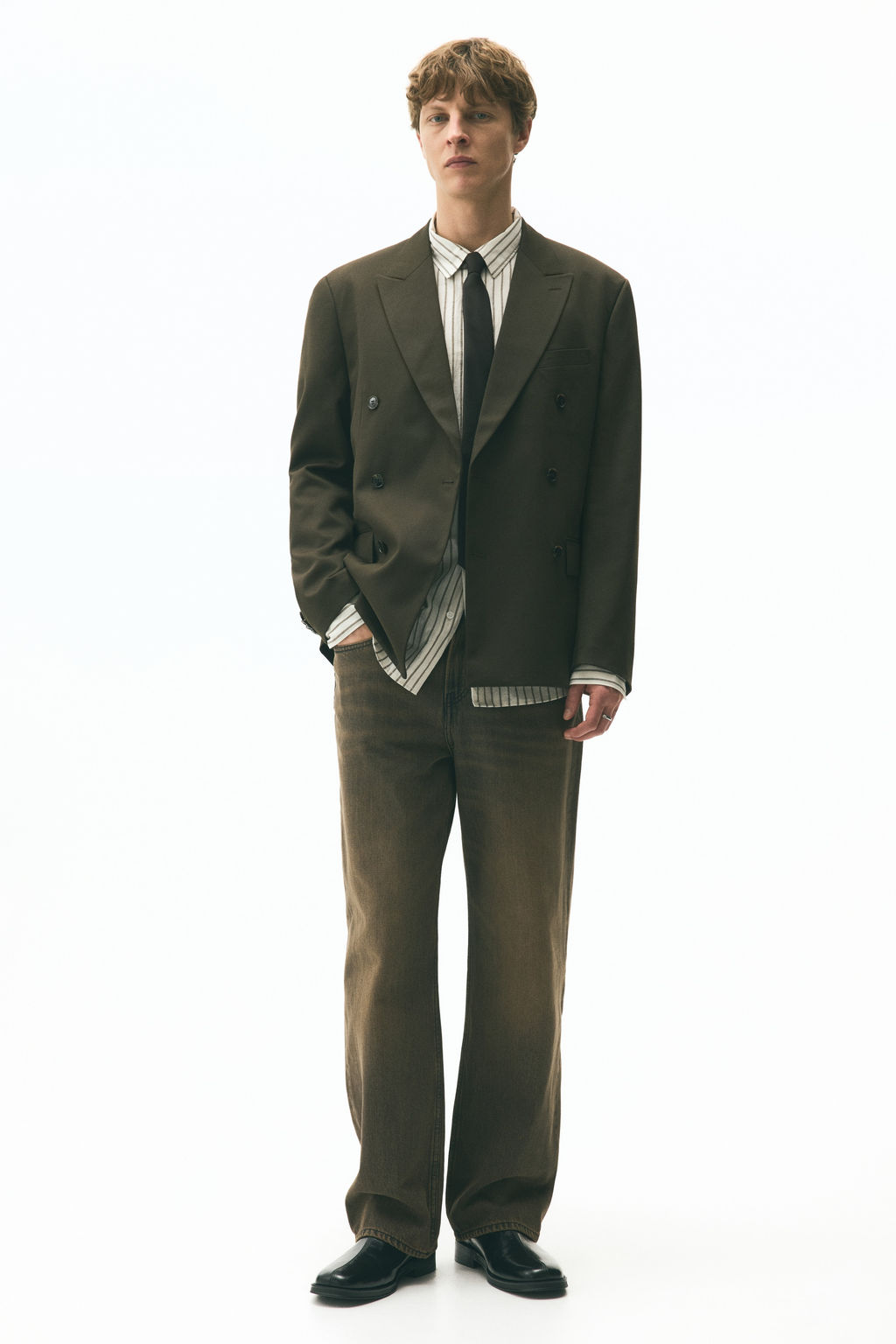Americana de doble botonadura Relaxed Fit - H&m фото 5