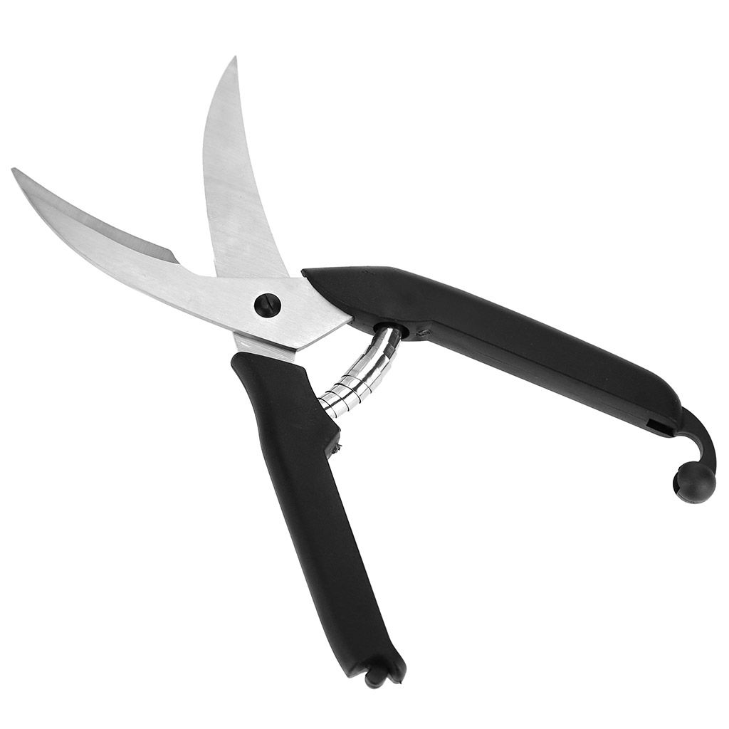 Ножницы кухонные для рыбы и птицы 25см, усиленные, пластмассовые ручки, в блистере (Китай) - Домашняя мода фото 2