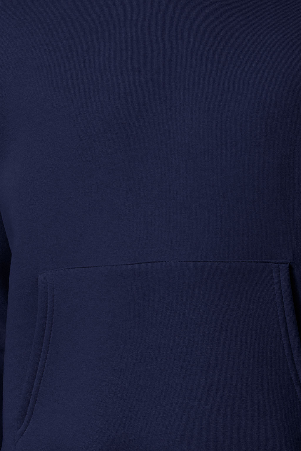 Lacivert Oversize/Genis Kesim S?rt? Nak?s Detayl? Kapusonlu Sweatshirt TMNAW25SW00142