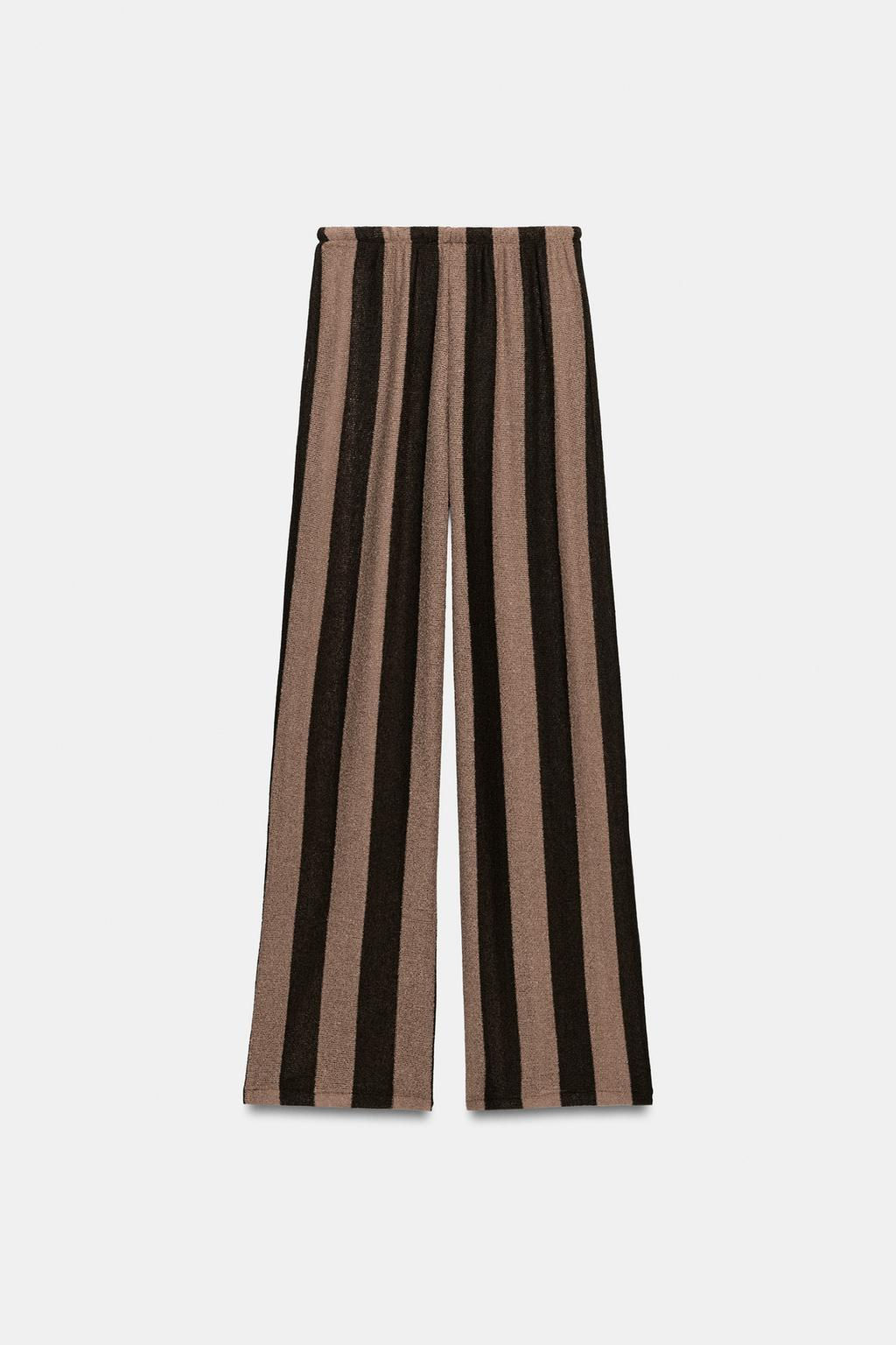 RUSTIC STRIPED TROUSERS - Zara фото 8