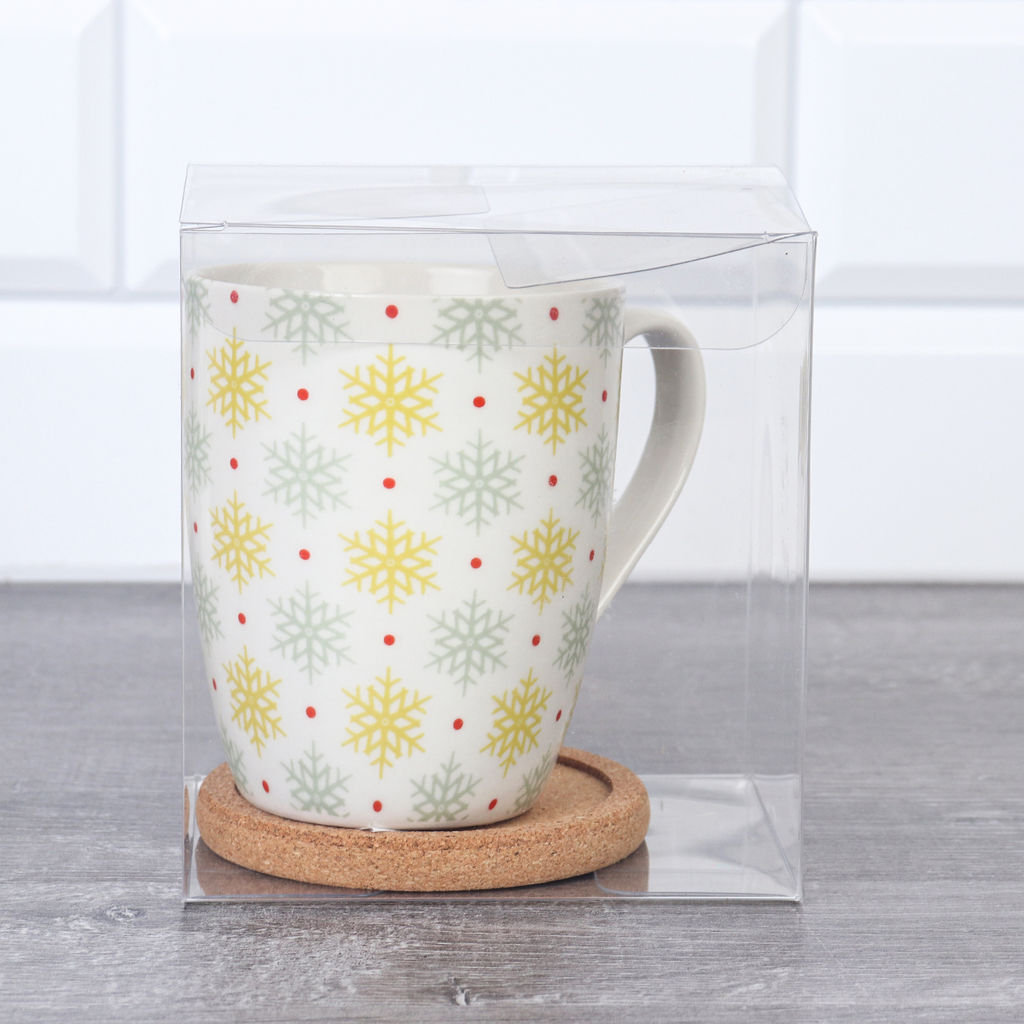 Подарочный набор Кружка 400 мл с подставкой под горячее / K5098/ АКЦИЯ