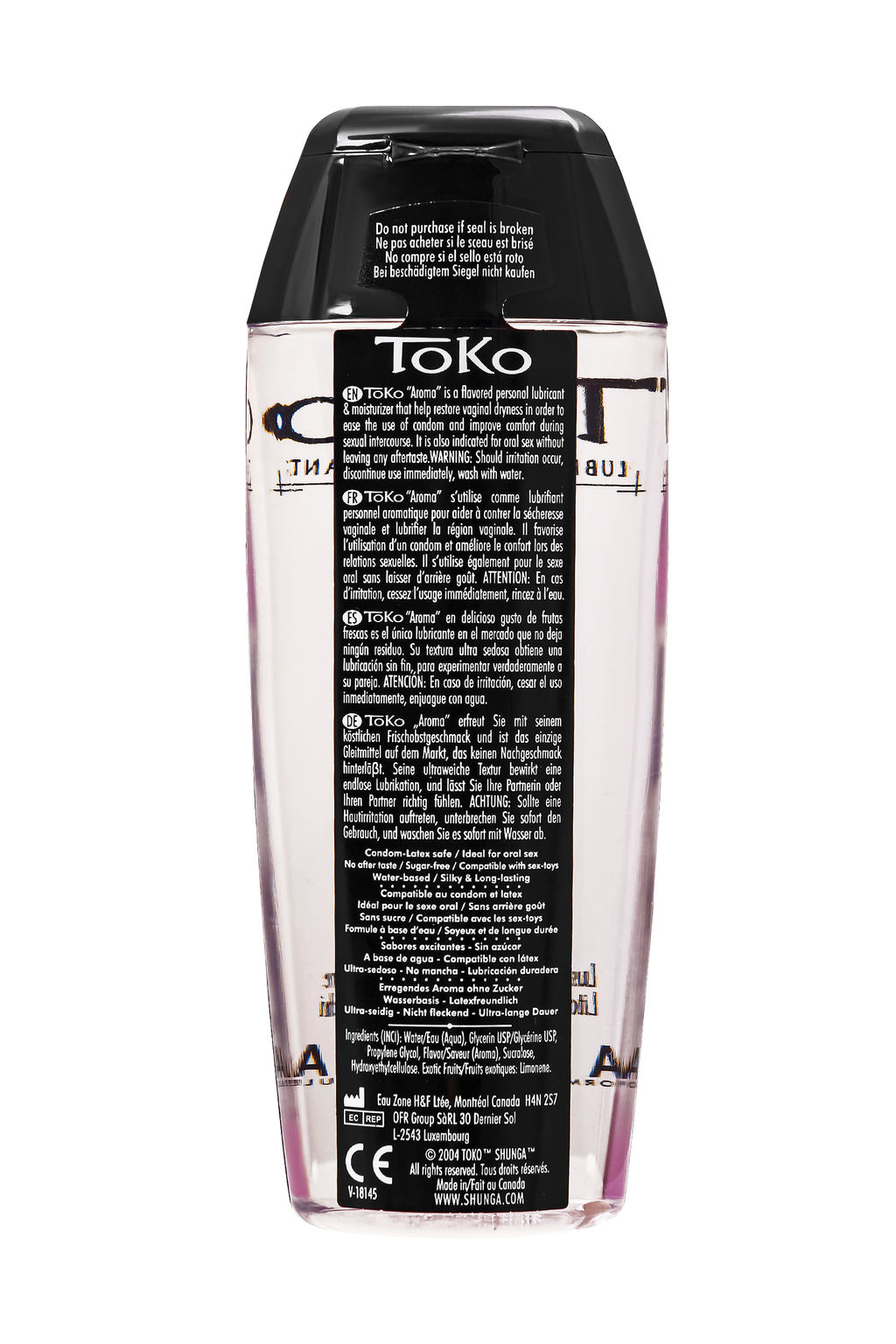 Лубрикант Shunga Toko Aroma на водной основе, личи , 165 мл