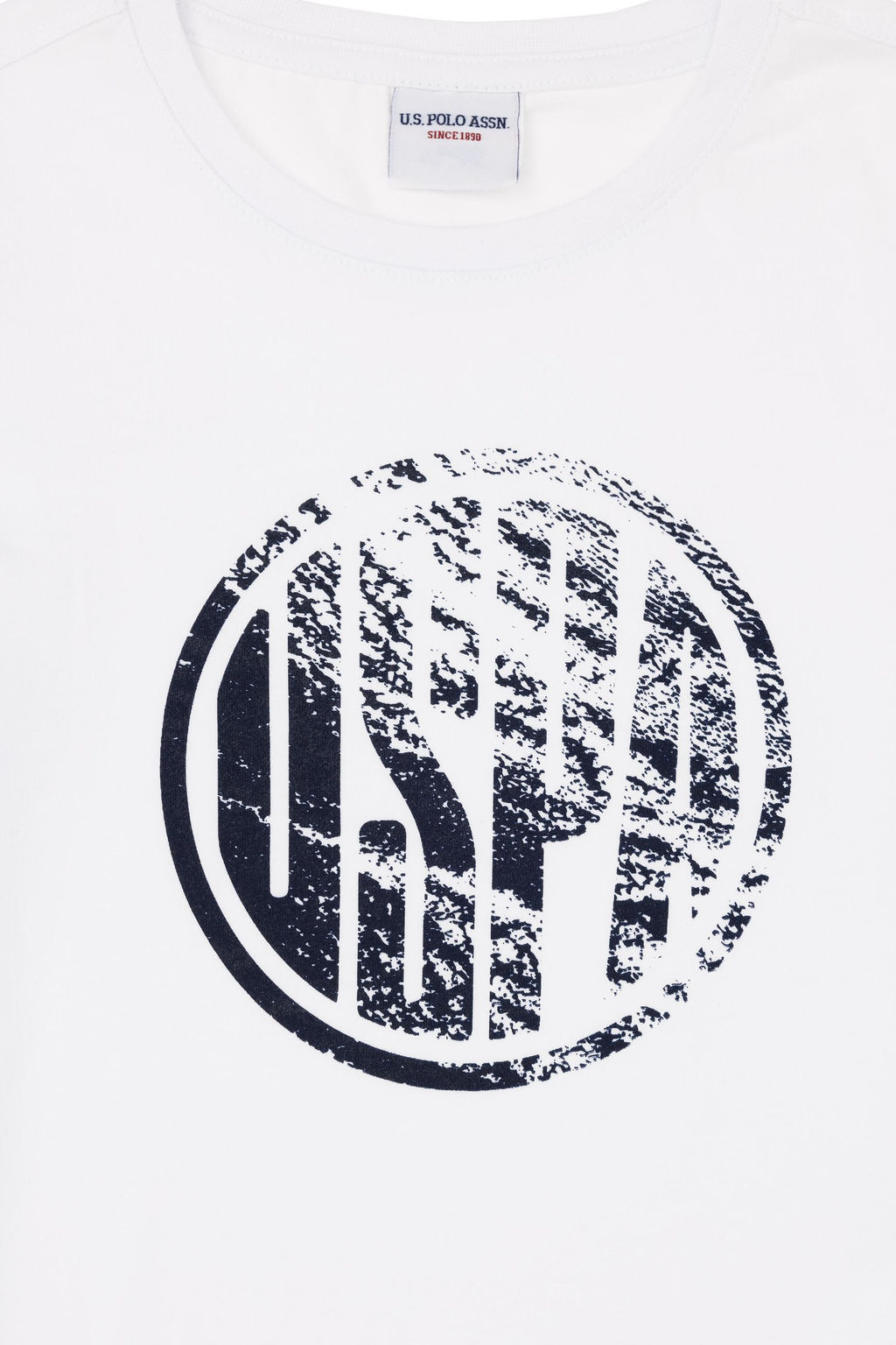 U. S. Polo Assn / Белая базовая футболка с круглым вырезом для мальчиков - U.s. polo assn фото 8